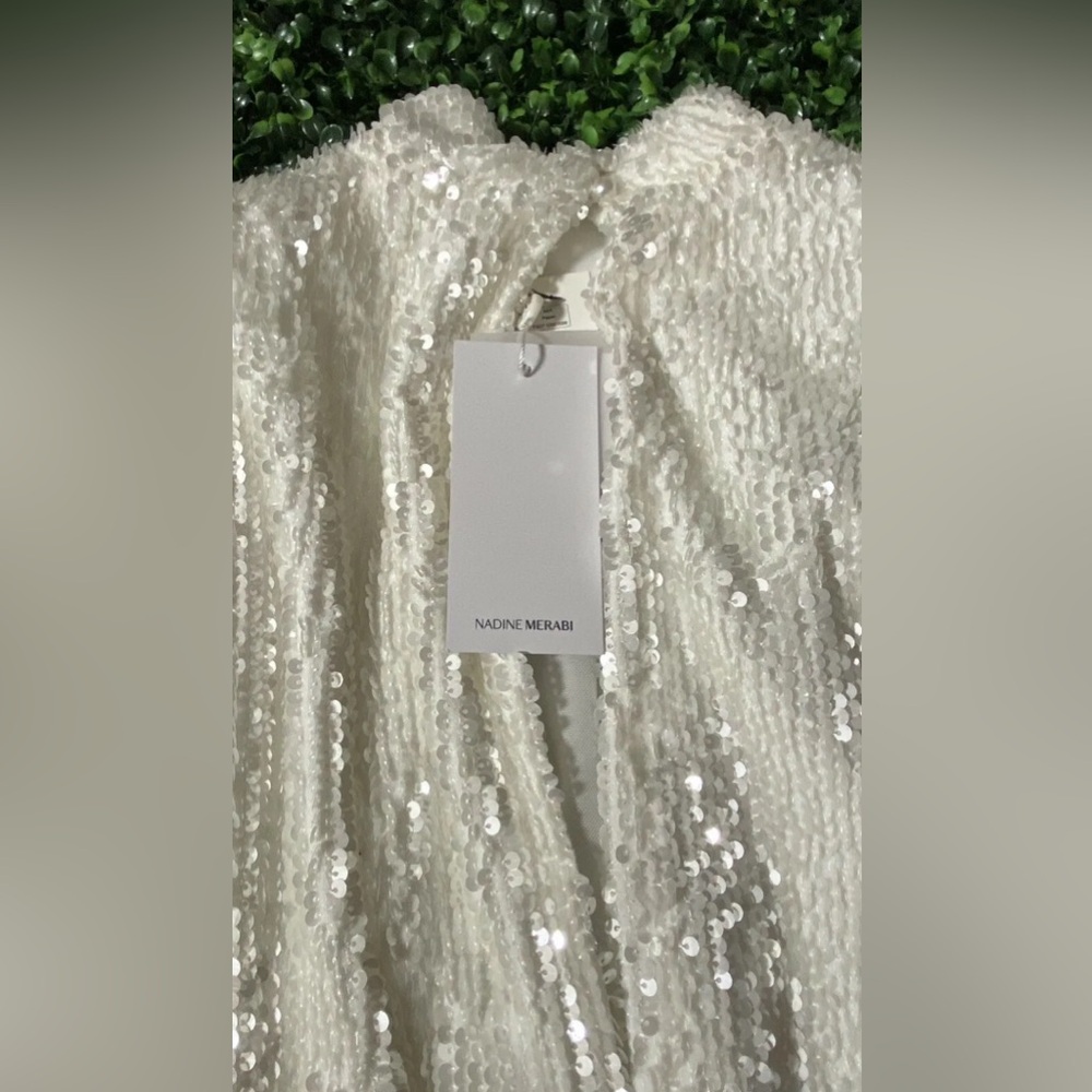 Nadine Merabi white dress